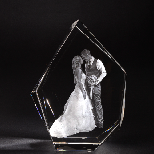 3D Foto in glas Ysberg XL, uw mooiste foto in 3D
